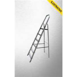 Escada Aluminio 06 Degraus Com Patamar Esc0026 Botafogo