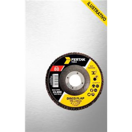Disco Acabamento Flap 115mm 4 1/2 80 Multimarcas