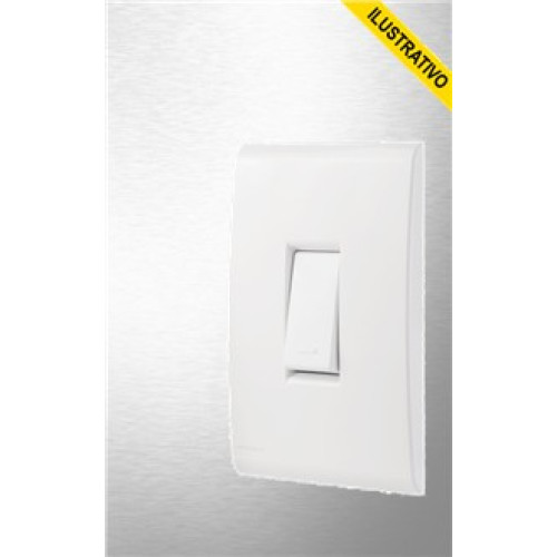 Interruptor C/placa 4x2 1 Secao 10a Branco Liz 57170001 Tramontina