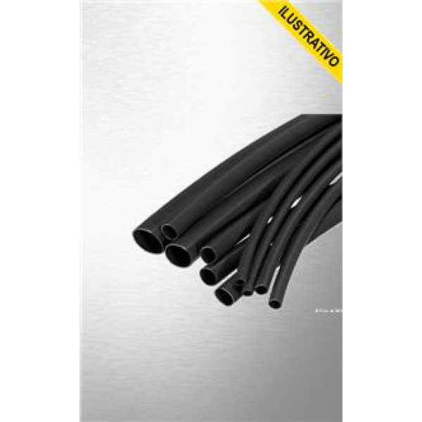 Tubo Termoretratil 2,50 A 4mm (un) Preto